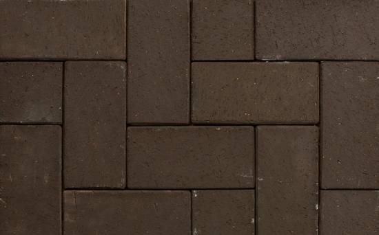 Тротуарная клинкерная брусчатка ABC Schieferschwarz, 200х100х52 мм